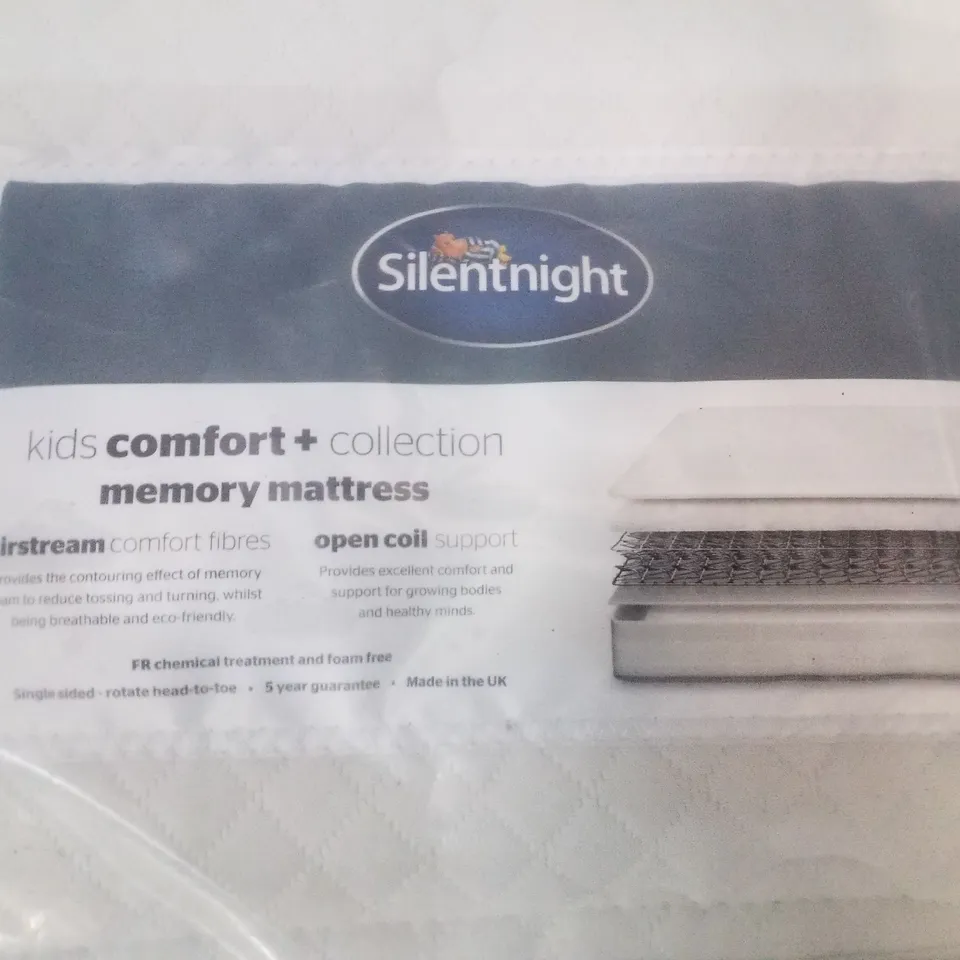 QUALITY BAGGED SILENTNIGHT 90CM SINGLE MEMORY MATTRESS 