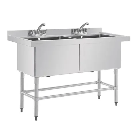 BOXED VOGUE DOUBLE DEEP POT SINK