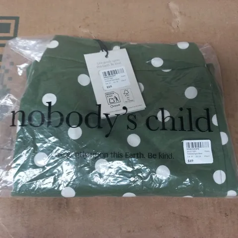 BAGGED NOBODY'S CHILD TAILORED SPOT SHORTS IN GREEN SIZE UK 10
