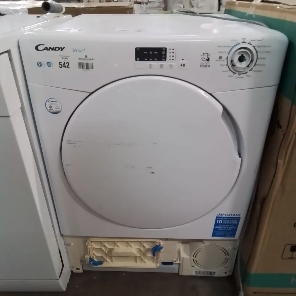 CANDY SMART CSEC9LF-80 9KG CONDENSER TUMBLE DRYER, WITH SMART CONNECTIVITY - WHITE