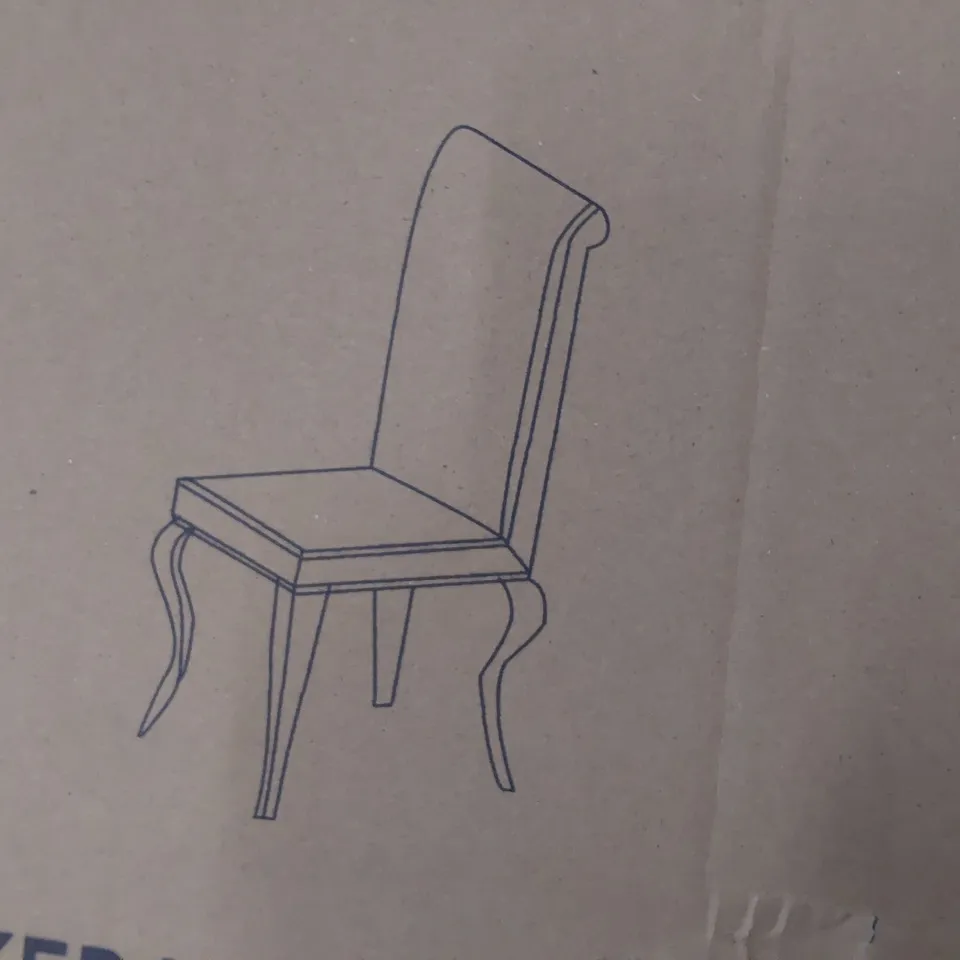 BOXED 2 × CREWE UPHOLSTERED DINING CHAIR