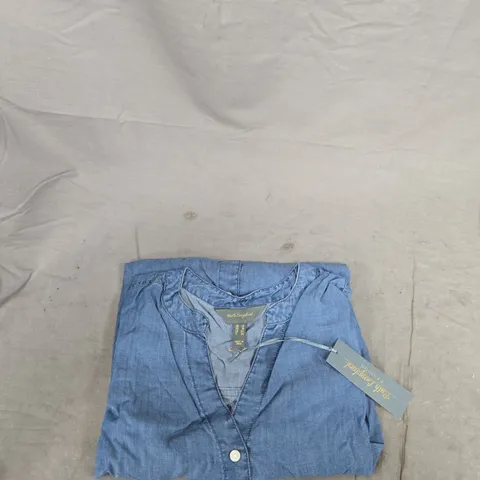 RUTH LANGSFORD DENIM SHIRT – WOMEN'S LIGHTWEIGHT BUTTON-FRONT, UK 18 (US 14), 