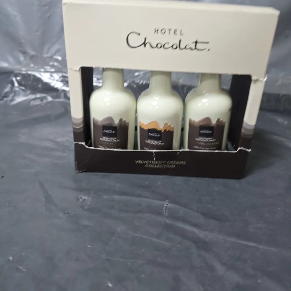 HOTEL CHOCOLAT VELVETISED CREAMS PACK OF 3 - CHOCOLATE, SALTED CARAMEL AND ESPRESSO MARTINI