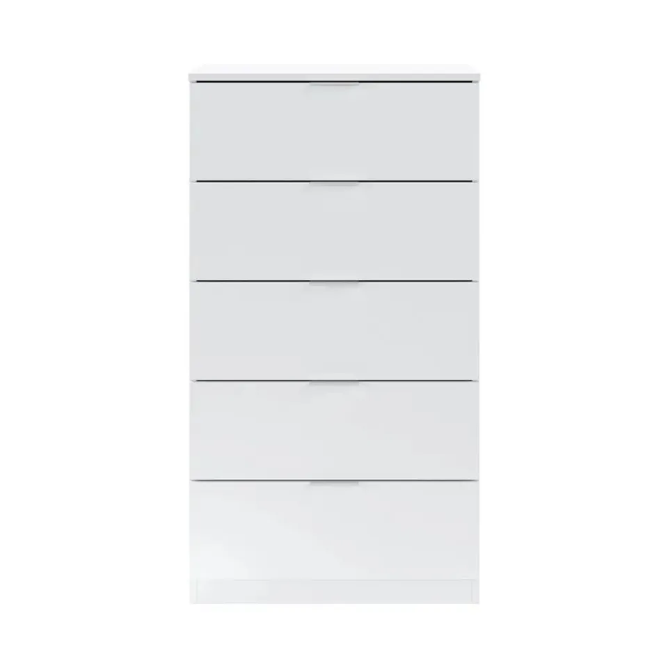 BOXED DESIGNER OWEGO 5 DRAWER CHEST OF DRAWERS