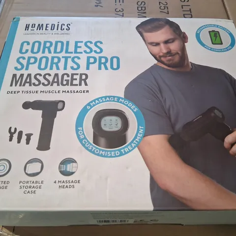 BOXED HOMEDICS PERCUSSION MASSAGE GUN