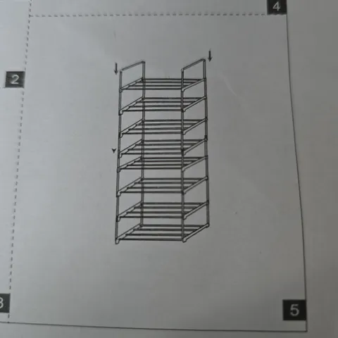 8 LAYER SHOE RACK IN BLACK