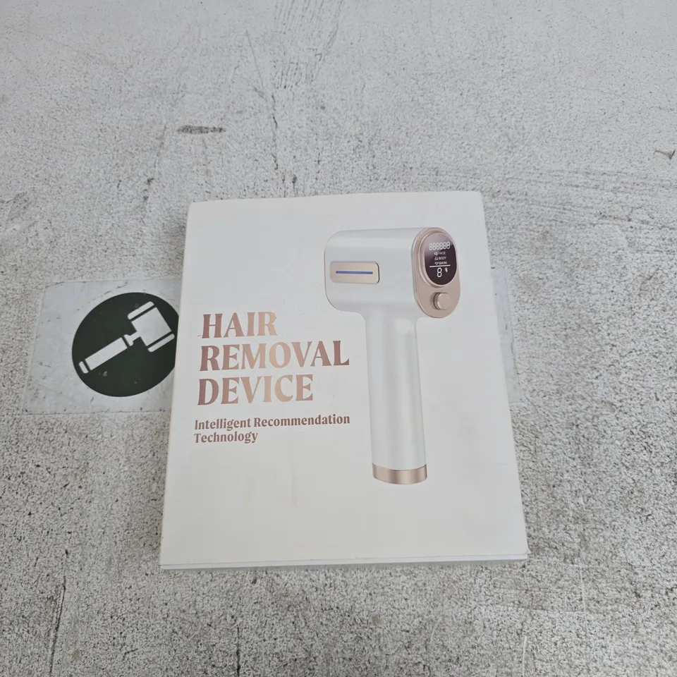 HAIR REMOVAL DEVICE – HANDHELD BEAUTY GADGET WITH INTELLIGENT RECOMMENDATION TECHNOLOGY (BOXED)