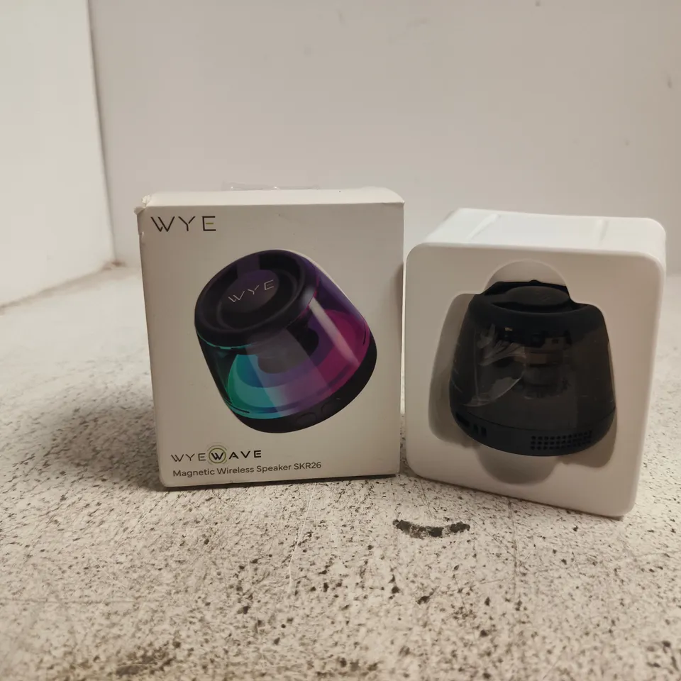 BOXED WYE WAVE MAGNETIC WIRELESS SPEAKER