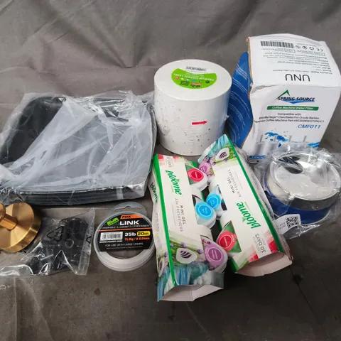 APPROXIMATELY 15 ASSORTED HOUSEHOLD PRODUCTS TO INCLUDE AIR FRESHENERS , COFFEE MACHINE PARTS , ETC 