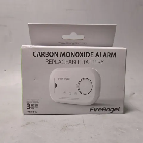 BOXED FIREANGEL CARBON MONOXIDE ALARM REPLACEABLE BATTERY 