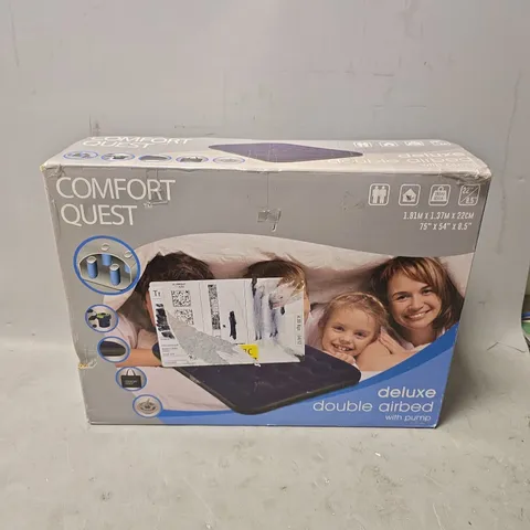 BOXED COMFORT QUEST DELUXE DOUBLE AIRBED
