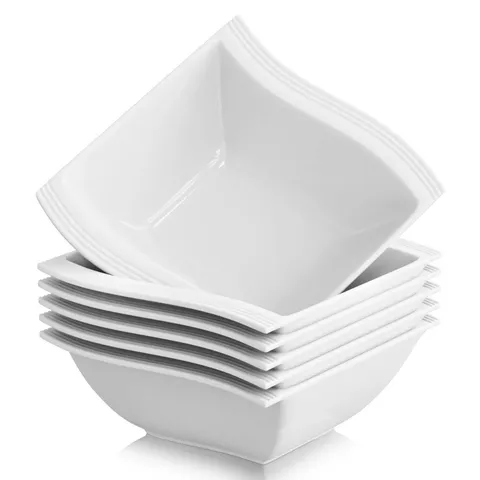 BOXED COLOR APPROXIMATELY 6-PIECE CHINA PORCELAIN 350MI CERAMIC SERVING BOWL SET