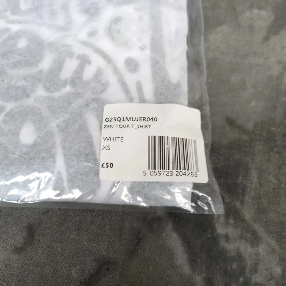 PRETTY GREEN ZEN TOUR T SHIRT – WHITE, XS