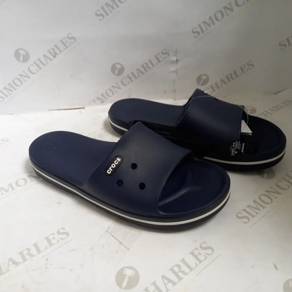 CROCS CROCBAND 3 SLIDE NAVY M10 W 12 