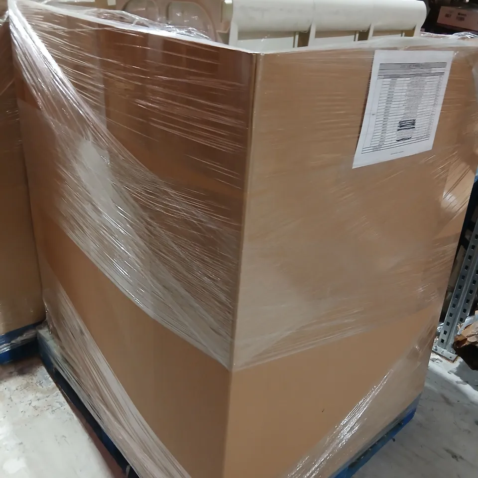 PALLET OF APPROXIMATELY 18 ASSORTED PRODUCTS TO INCLUDE; SHOE CABINET, DRINKS TROLLEY, LOZENGE MIRROR, REALLY USEFUL STORAGE BOXES, MOBILE DRAWER UNIT AND SWING BIN