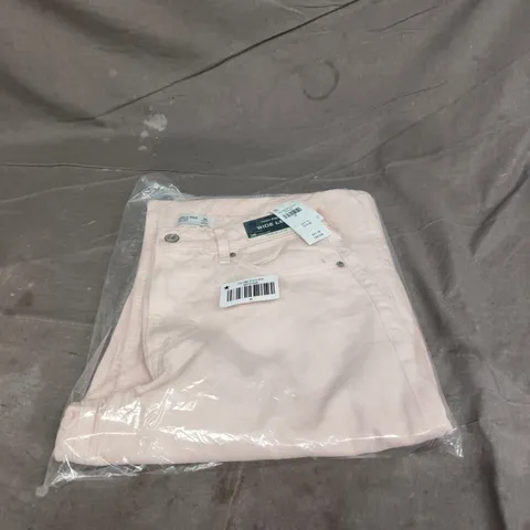 ABERCROMBIE AND FITCH PINK HIGH RISE WIDE LEG JEANS SIZE 26R BAGGED TAGGED