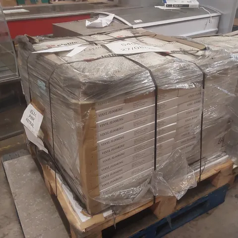 PALLET CONTAINING APPROXIMATELY 50 BOXES OF 16PCS BRAND NEW ELETILE UK PINK ASTRAL VINYL FLOORING