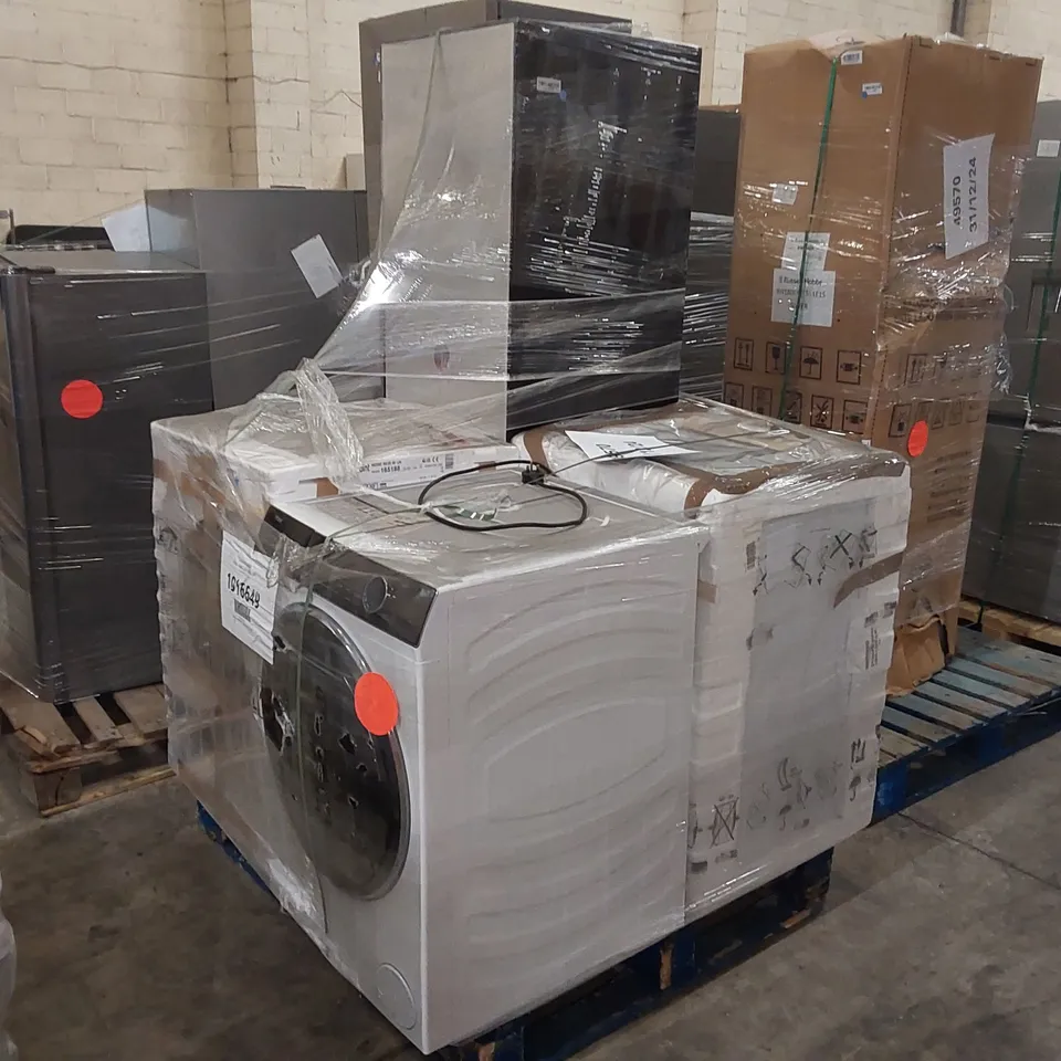 PALLET OF APPROXIMATELY 4 UNPROCESSED RAW RETURN WHITE GOODS TO INCLUDE; 