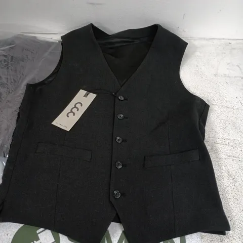 APPROX 20 CLUBCLASS ENVEE COLLECTION MEN'S WAISTCOATS, BLACK - VARIOUS SIZES
