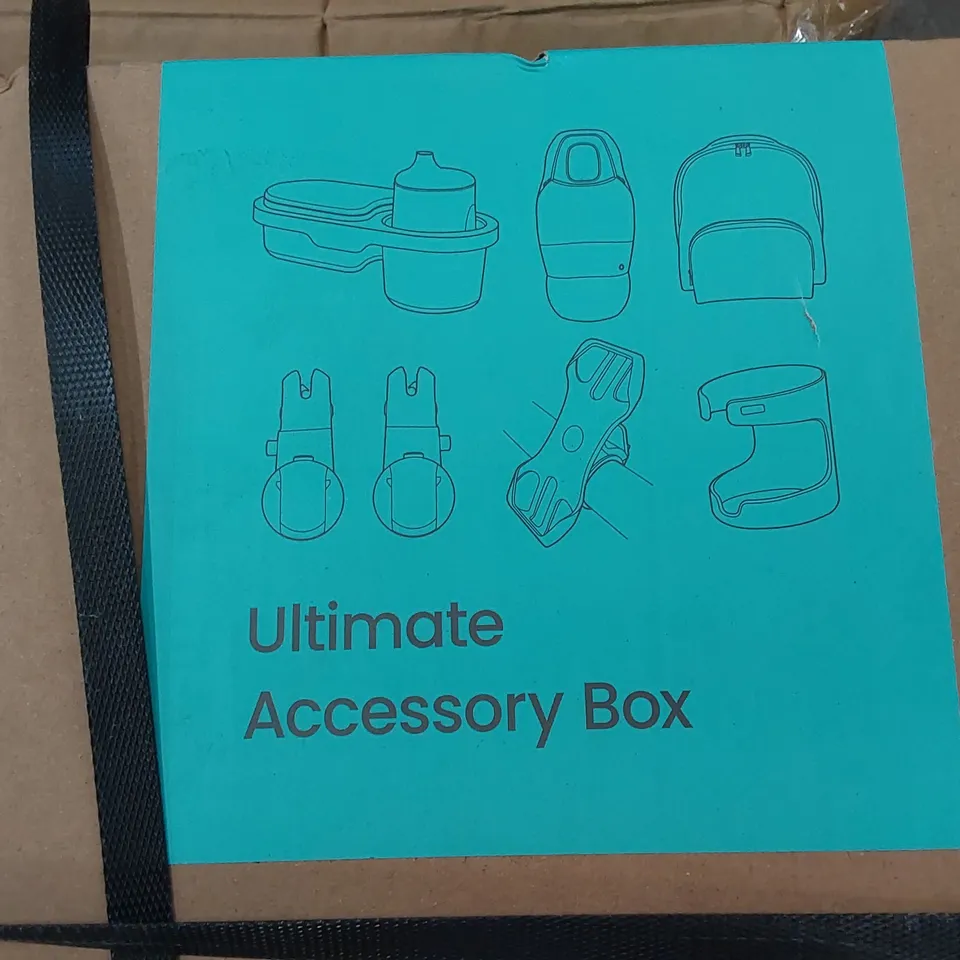 BOXED SILVER CROSS DUNE COMPACT FOLDING CARRYCOT  AND ACCESSORY PACK - STONE COLOUR