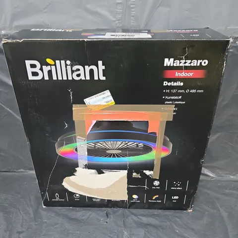 BOXED BRILLIANT MAZZARO INDOOR LED FAN LIGHT