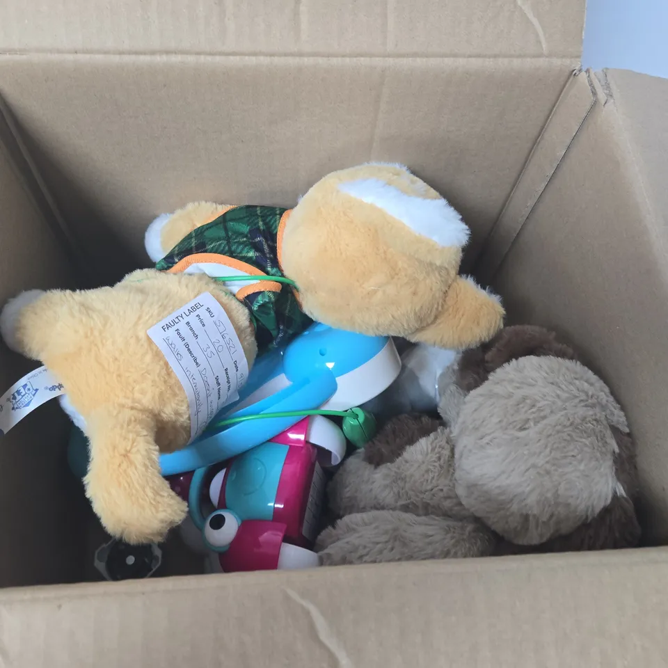 LARGE BOX OF ASSORTED TOYS AND GAMES 