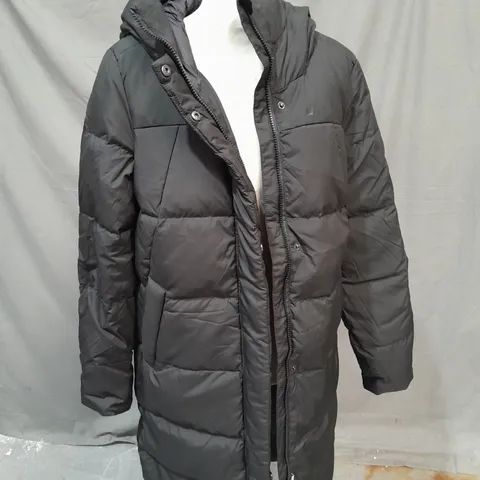 MOUNTAIN WAREHOUSE ANDES WOMENS LONG DOWN PADDED JACKET IN BLACK SIZE 8