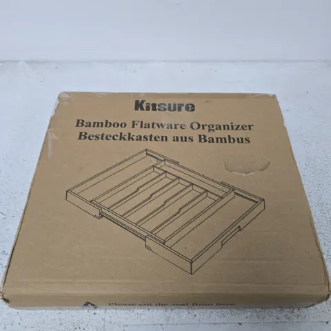 KITSURE BAMBOO FLATWARE ORGANIZER β BOXED