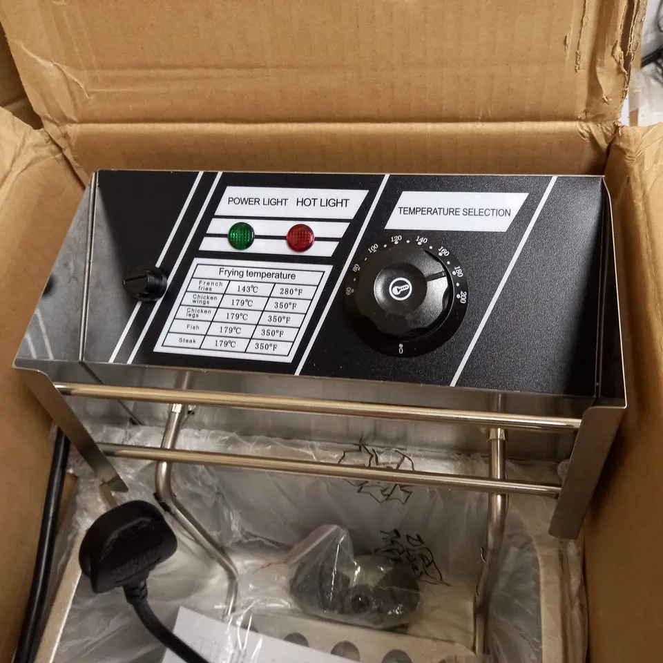 ELECTRIC DEEP FRYER 10L  COUNTERTOP STAINLESS STEEL