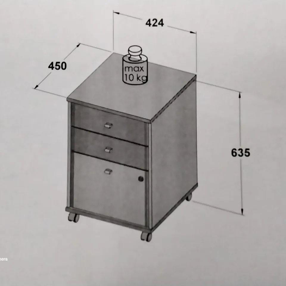 BOXED 2 DRAWER FILING CABINET 