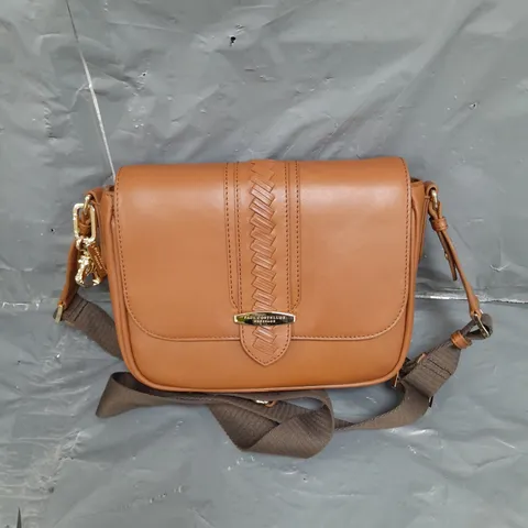 PAUL COSTELLOE DRESSAGE WEAVE CROSSBODY BAG IN TAN