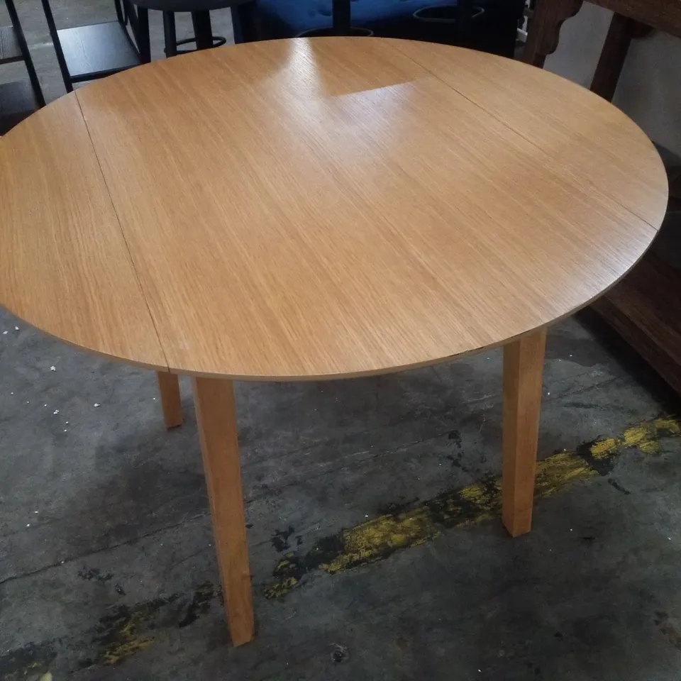 100CM ROUND WOOD DINING TABLE 