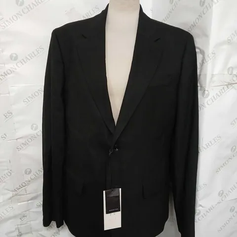 RIVER ISLAND MENS SUIT JACKET SLIM FIT BLACK SIZE 42 REGULAR