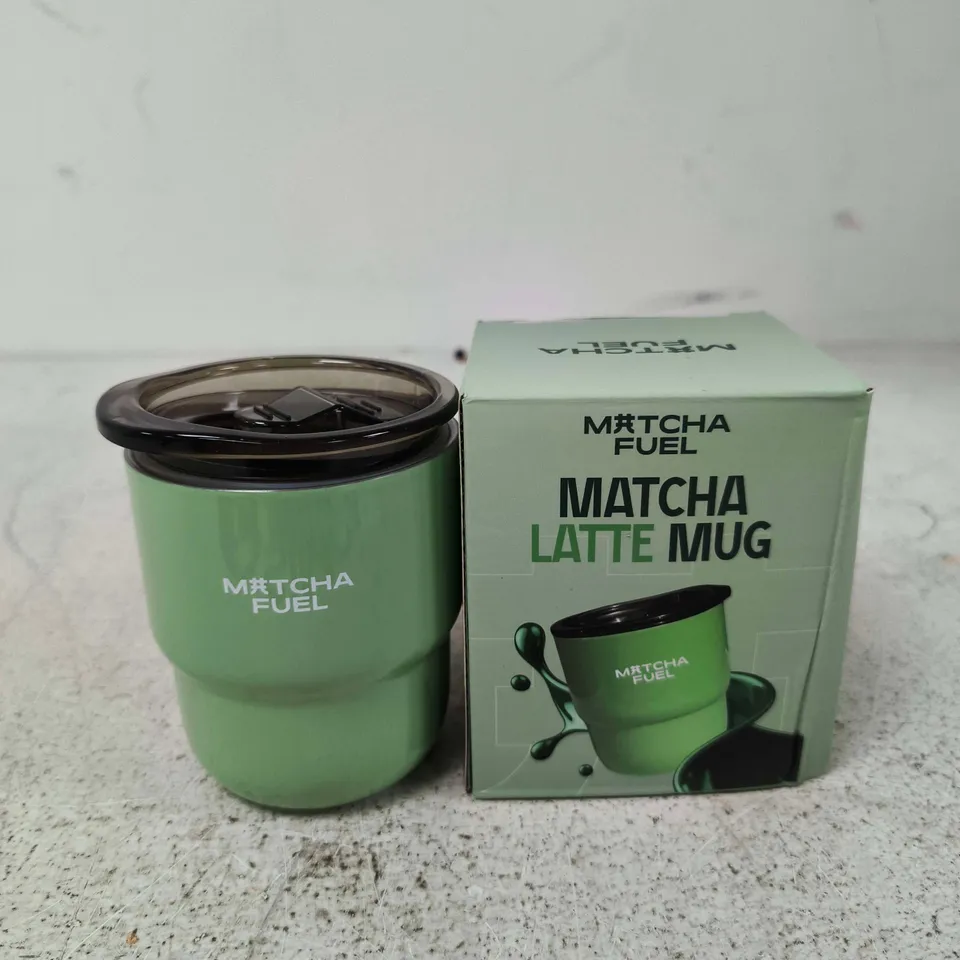 MATCHA LATTE MUG BY MATCHA FUEL – GREEN CERAMIC MUG WITH LID