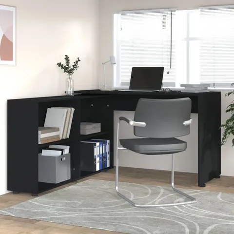 BOXED PARKWOOD L-SHAPED DESK (2 BOXES)