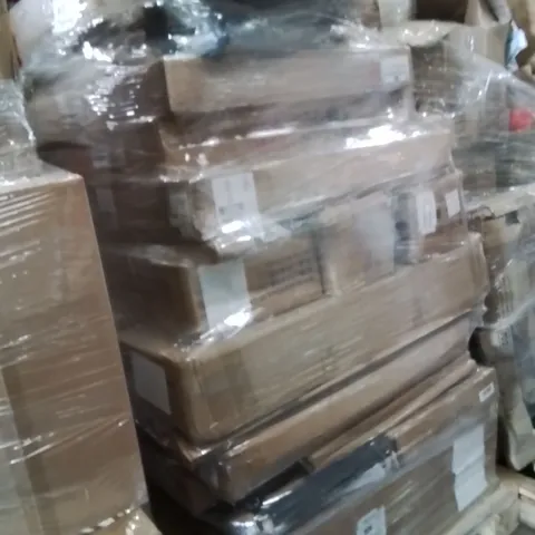 PALLET OF ASSORTED HOUSEHOLD GOODS AND PRODUCTS TO INCLUDE;DUMBELL BENCH BACKREST,FOLDER,CUSHION 
