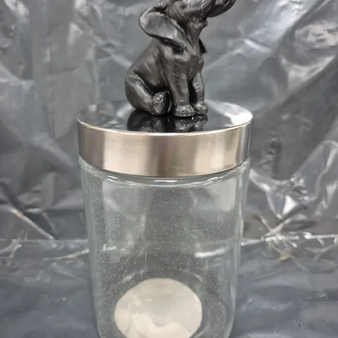 FITFTY FIVE SOUTH ELEPHANT GLASS JAR