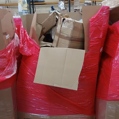 PALLET OF ASSORTED HOUSEHOLD ITEMS AND CONSUMER PRODUCTS TO INCLUDE; BOXED FURNITURE ETC
