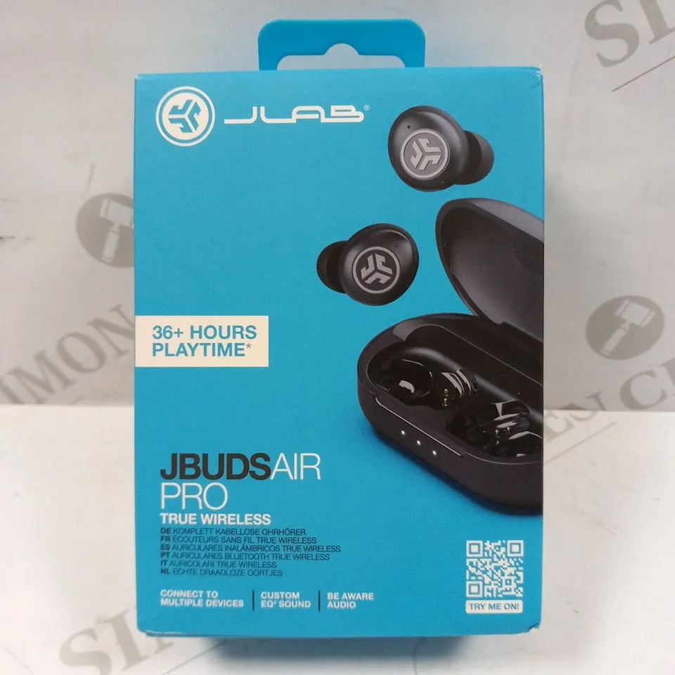 BOXED AND SEALED JLAB JBUDS AIR PRO TRUE WIRELESS 