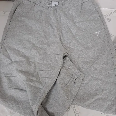 GYMSHARK GREY JOGGERS - L