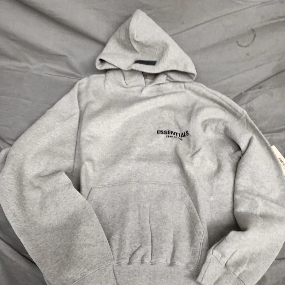 ESSENTIALS FEAR OF GOD HOODIE – GREY - UK SMALL