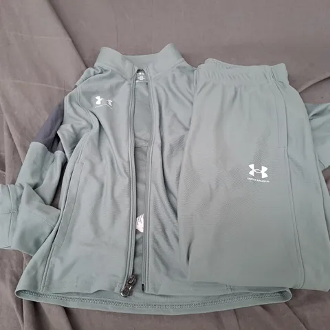 UNDER ARMOR YOUTH SAGE GREEN TRACKSUIT