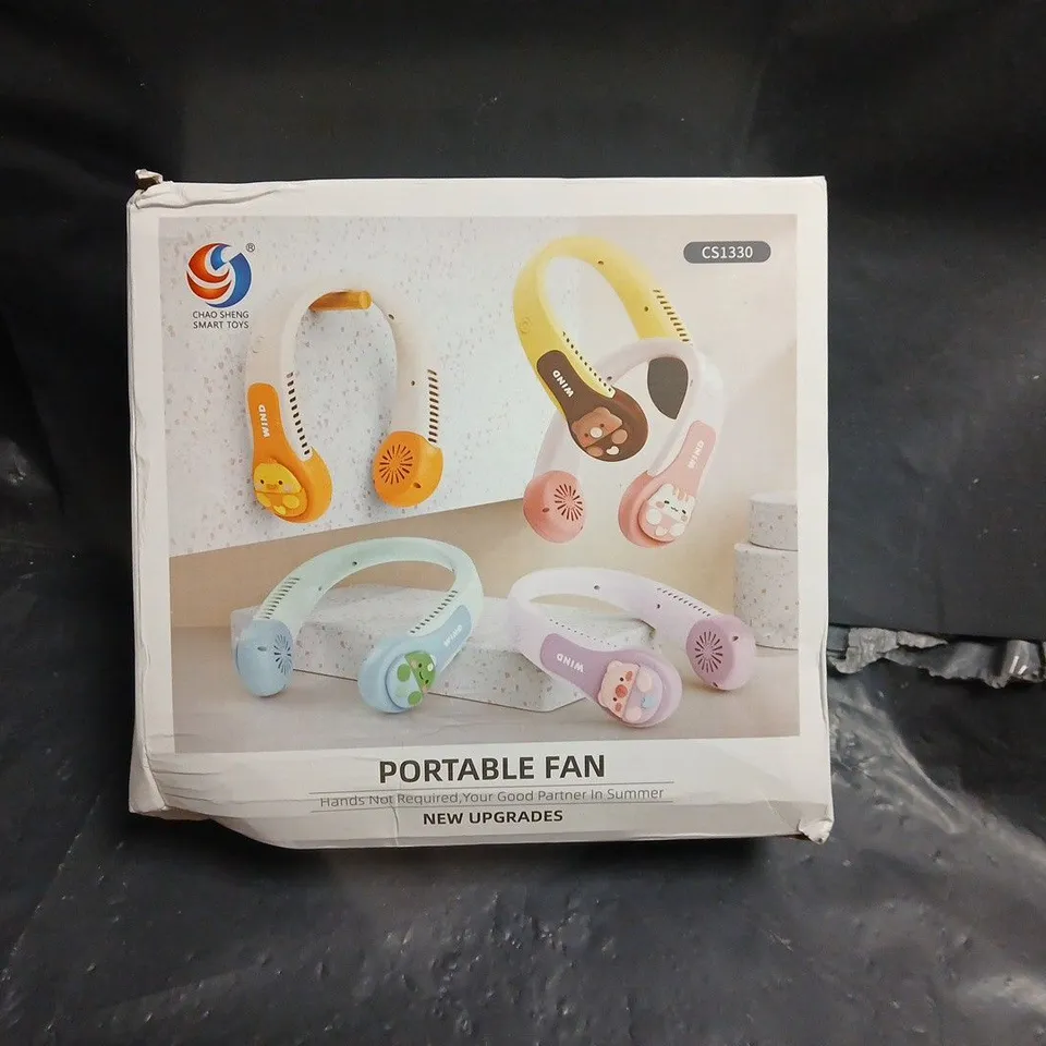 CHAO SHENG PORTABLE FAN CS1330 – NECK FAN, BOXED (MULTI-COLOR SET)