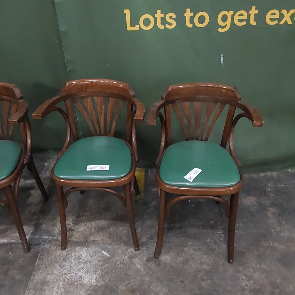 SET OF 4 VINTAGE BENTWOOD STYLE DINING CHAIRS 
