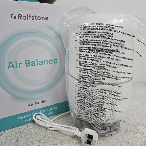BOXED ROLFSTONE AIR BALANCE AIR PURIFIER