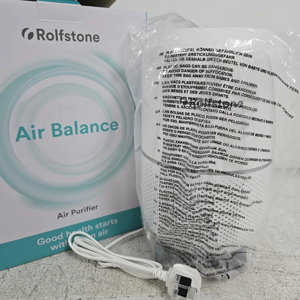 BOXED ROLFSTONE AIR BALANCE AIR PURIFIER 
