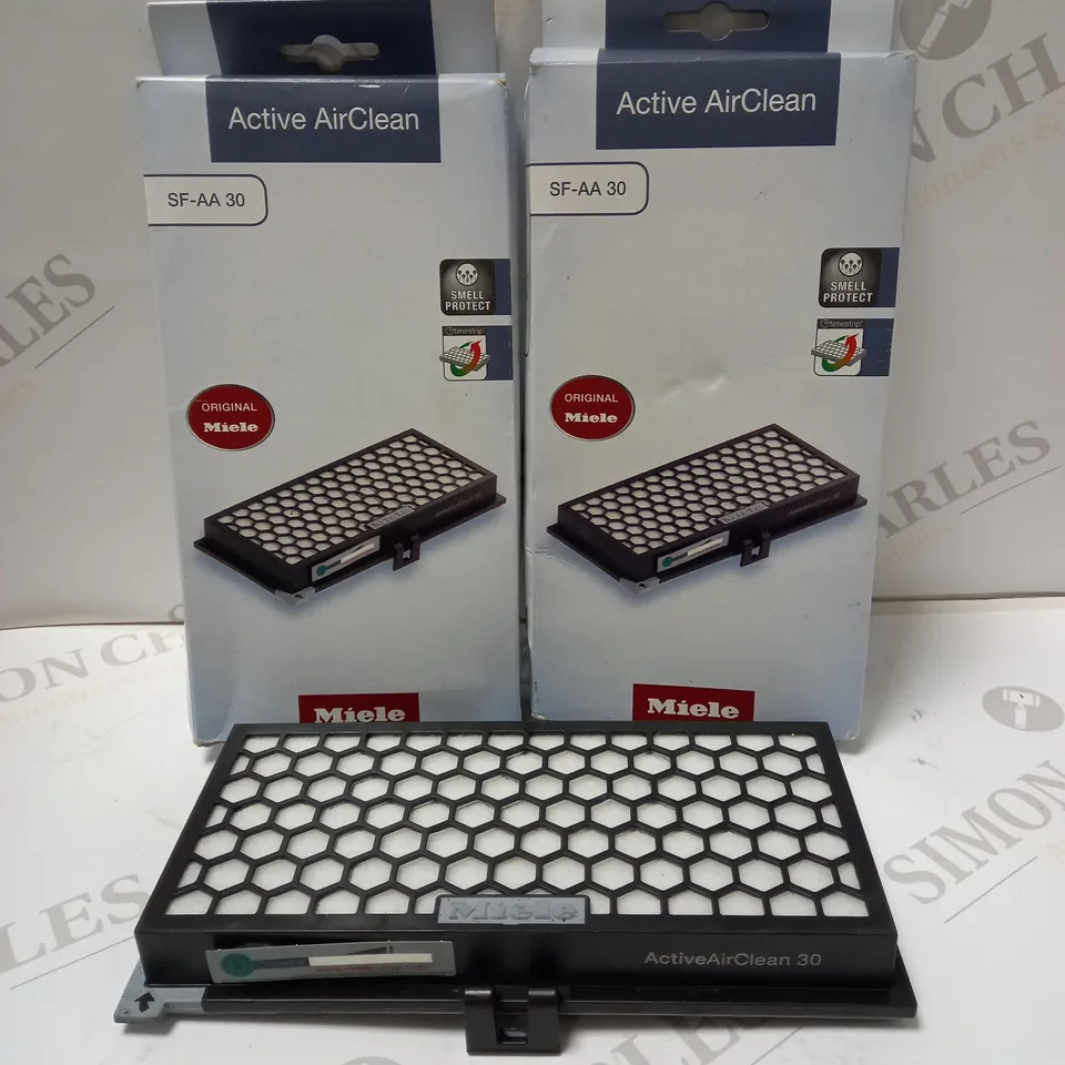 LOT OF 2 MIELE ACTIVE AIRCLEAN FILTER SF-AA 30 