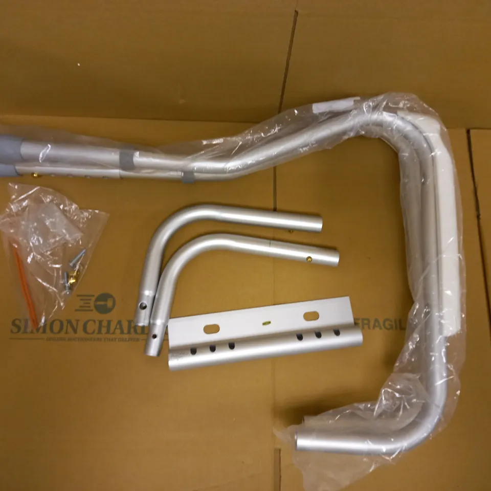 NRS HEALTHCARE LIGHTWEIGHT HEIGHT & WIDTH ADJUSTABLE TOILET SURROUND RAIL