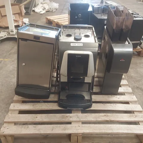 EGRO ONE COMMERCIAL COFFEE MACHINE WITH CHOC MODULE AND FRIDGE