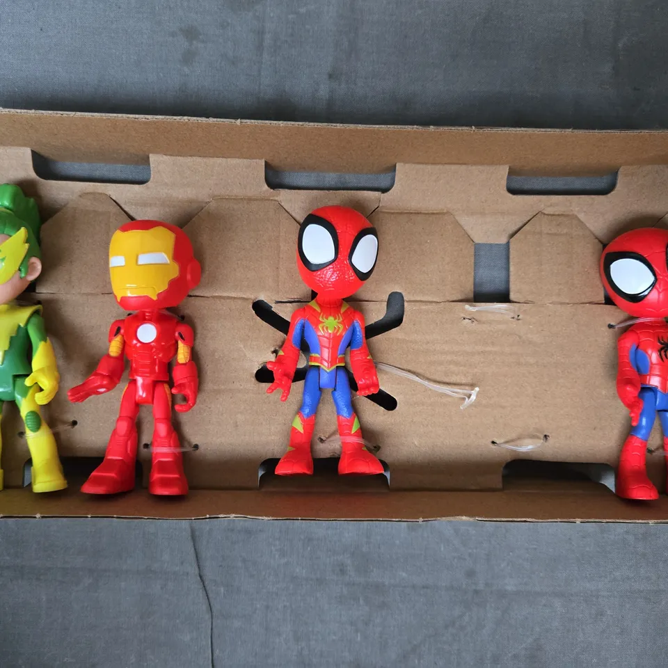 BOXED MARVEL SPIDEY AND HIS AMAZING FRIENDS FIGURE SET